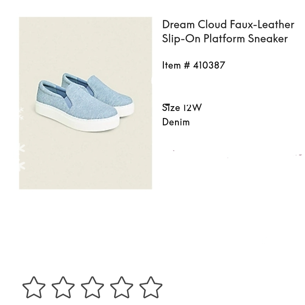 Dream Cloud Blue Slip-On Platform Sneakers